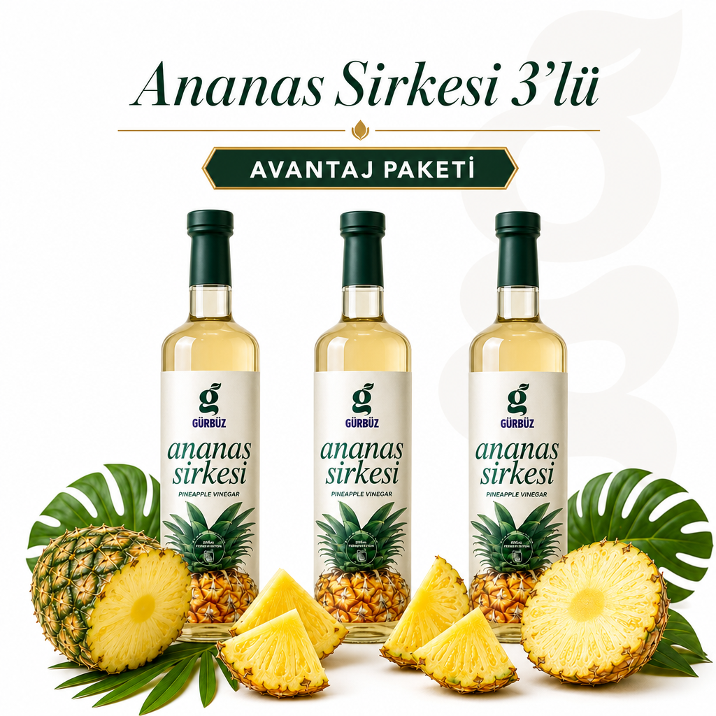 Ananas Sirkesi 3’lü Avantaj Paketi Ananas Sirkesi 3’lü Avantaj Paketi
